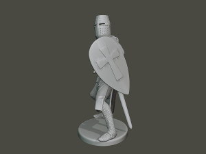knight templar action3 t1 3D Принт Модель