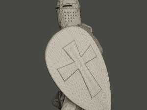 knight templar action3 t1 3D Принт Модель