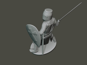 knight templar action3 t1 3D Принт Модель