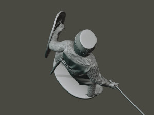 knight templar action3 t1 3D Принт Модель