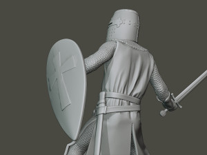 knight templar action3 t1 3D Принт Модель