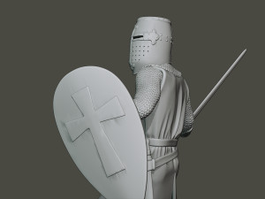 knight templar action3 t1 3D Принт Модель