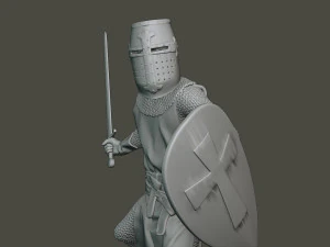knight templar action3 t1 3D Print Model