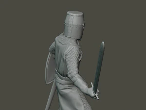 knight templar action3 t1 3D Print Model