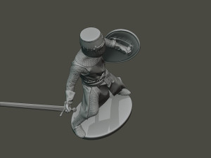 knight templar action3 t1 3D Принт Модель