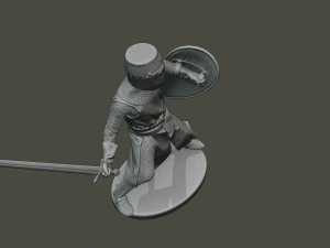 knight templar action3 t1 3D Print Model