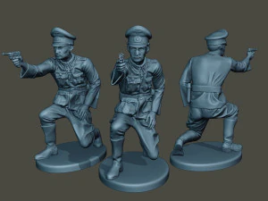 pacote de soldados alem&atilde;es ww2 1 Modelo de Impressão 3D