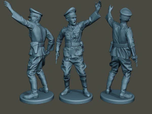 pacote de soldados alem&atilde;es ww2 1 Modelo de Impressão 3D