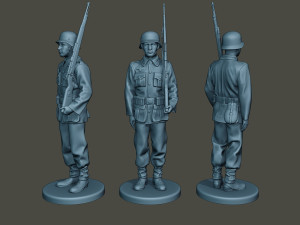 german soldiers ww2 bundle pack 1 3D Baskı Modeli