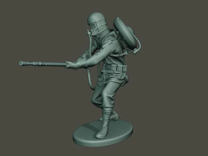german soldier ww1 action g5 3D Print Model