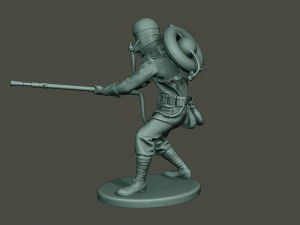 german soldier ww1 action g5 3D Print Model