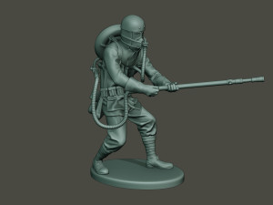 german soldier ww1 action g5 3D Принт Модель
