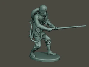 german soldier ww1 action g5 3D Print Model