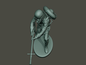 german soldier ww1 action g5 3D Принт Модель