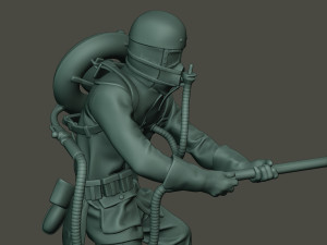german soldier ww1 action g5 3D Принт Модель