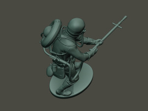 german soldier ww1 action g5 3D Принт Модель