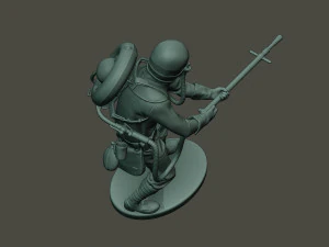 german soldier ww1 action g5 3D Print Model