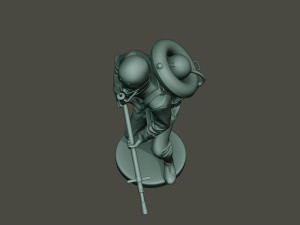 german soldier ww1 action2 g5 3D Baskı Modeli