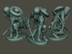 alman askeri ww1 g5'e d&uuml;şt&uuml; 3D Baskı Modeli