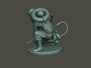 german soldier ww1 down g5 Modello di stampa 3D