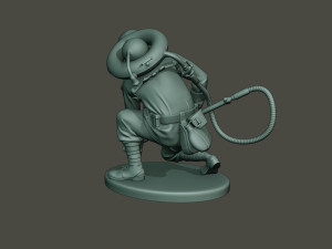 german soldier ww1 down g5 Modello di stampa 3D