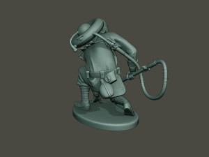 german soldier ww1 down g5 Modello di stampa 3D