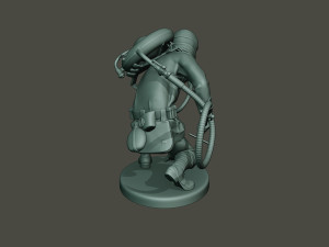 german soldier ww1 down g5 Modello di stampa 3D