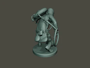 german soldier ww1 down g5 3D Print Model