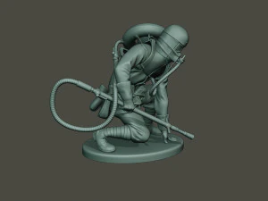 german soldier ww1 down g5 3D Print Model