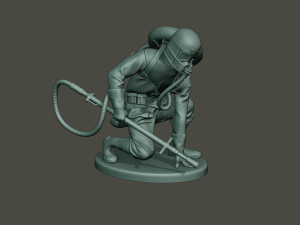 german soldier ww1 down g5 Modello di stampa 3D