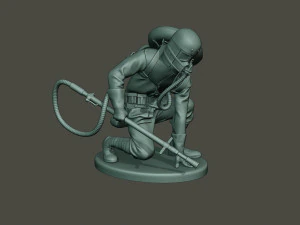 german soldier ww1 down g5 3D Print Model