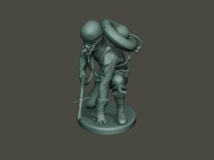 german soldier ww1 down g5 Modello di stampa 3D