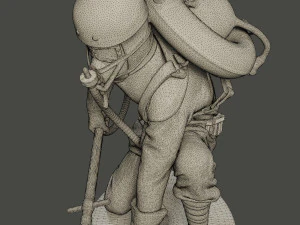 german soldier ww1 down g5 3D Print Model