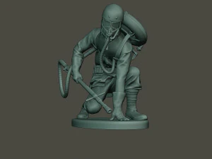 german soldier ww1 down g5 3D Print Model