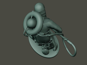 german soldier ww1 down g5 Modello di stampa 3D