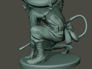german soldier ww1 down g5 Modello di stampa 3D