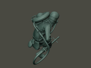 german soldier ww1 down g5 Modello di stampa 3D