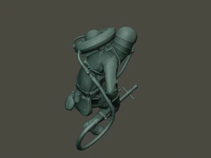 german soldier ww1 down g5 3D Print Model