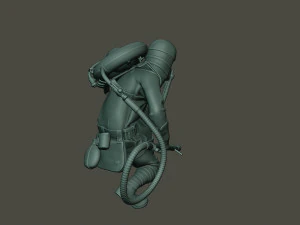 german soldier ww1 down g5 3D Print Model