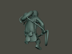 german soldier ww1 down g5 Modello di stampa 3D