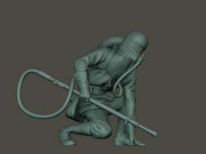 german soldier ww1 down g5 Modello di stampa 3D