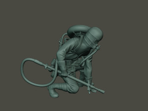 german soldier ww1 down g5 Modello di stampa 3D