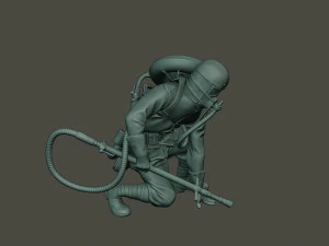 german soldier ww1 down g5 3D Print Model