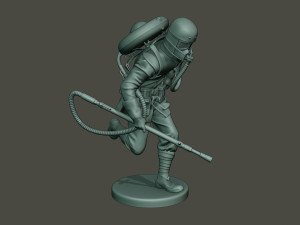 german soldier ww1 run g5 3D 프린트 모델