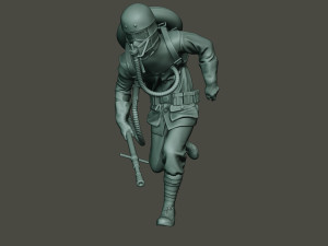 german soldier ww1 run g5 3D 프린트 모델