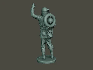 german soldier ww1 saluting g5 3D Print Model