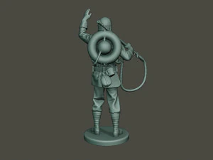 german soldier ww1 saluting g5 3D Print Model
