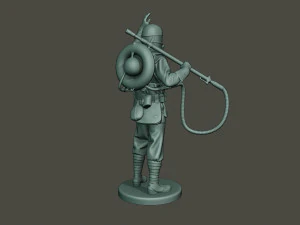 german soldier ww1 saluting g5 3D Print Model
