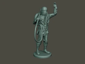 german soldier ww1 saluting g5 3D Print Model