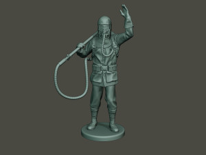 german soldier ww1 saluting g5 3D Принт Модель